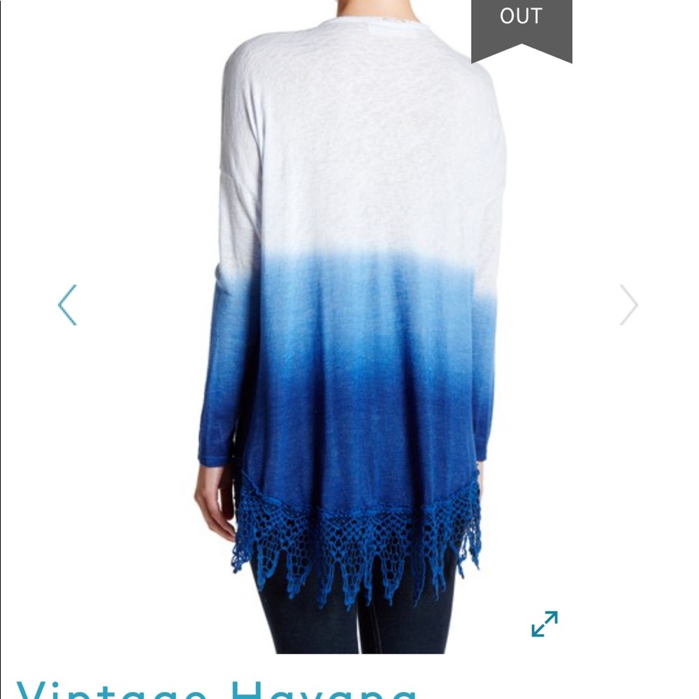 Vintage Havana dip dye ombré top - Picture 2 of 8